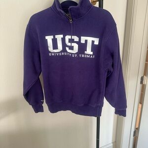 UST Purple Women's 1/4 zip Sweater